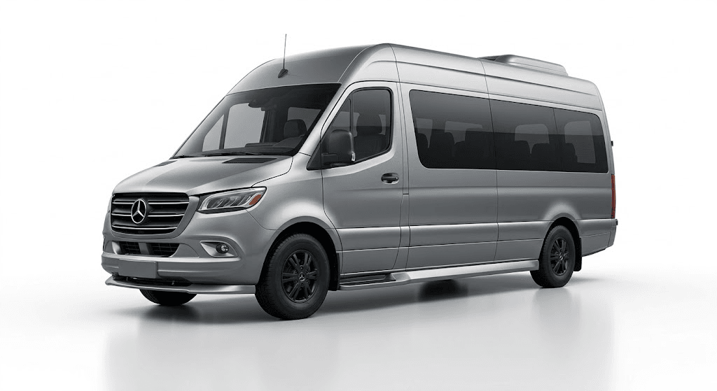 Silver Mercedes Limo Sprinter