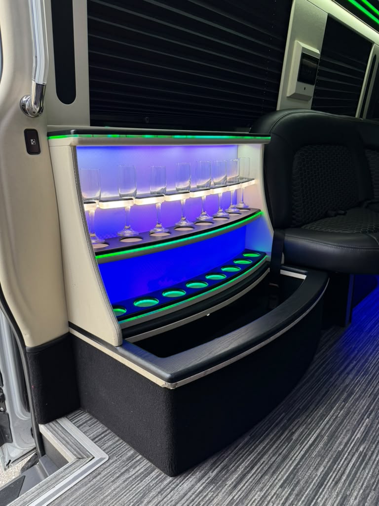 Silver Mercedes Limo Sprinter — photo 4